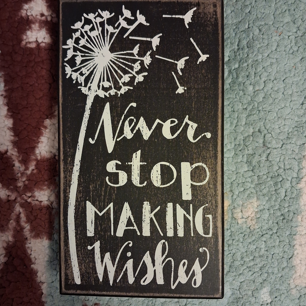 Decorative Sign with Inspirational Quote
